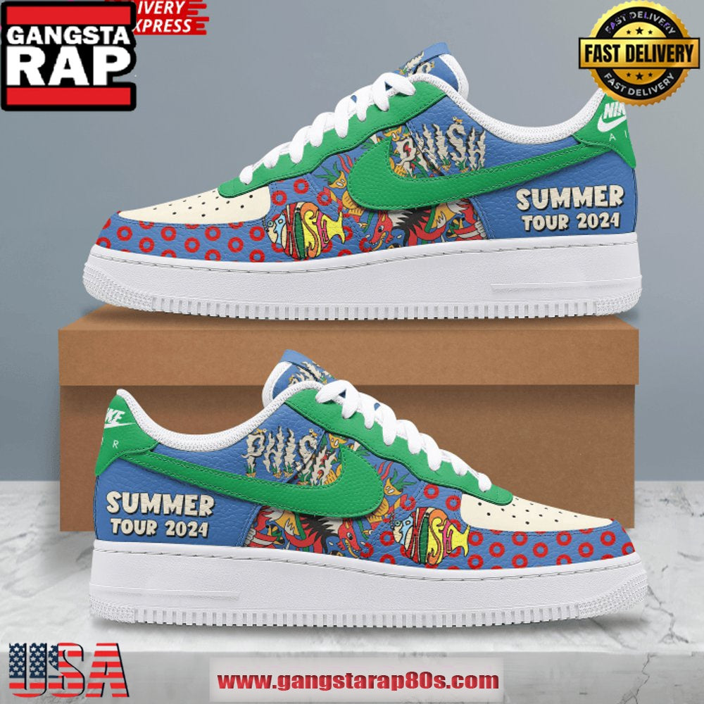 Phish Summer Tour Air Force 1 Sneakers Shoes