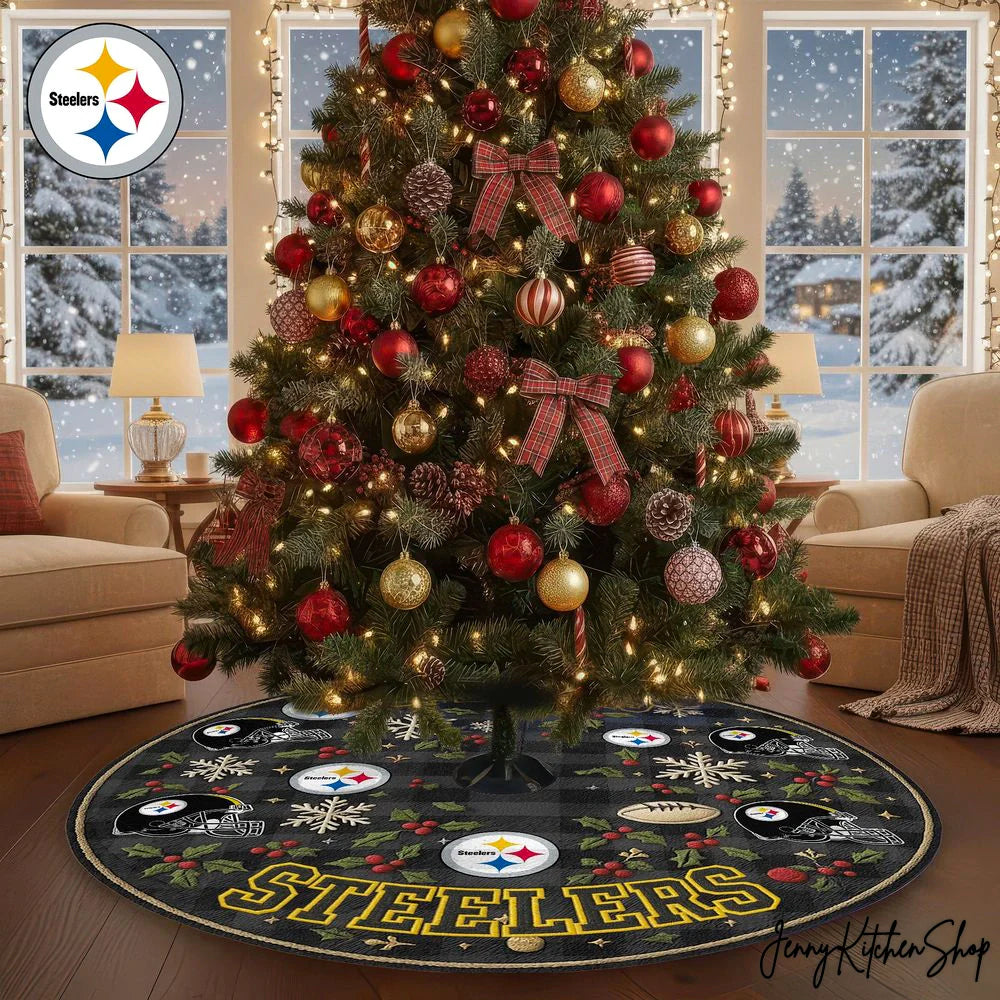 Pittsburgh Steelers Christmas Tree Skirt