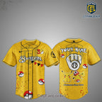 Pokémon 30th Anniversary Brewers Personalized Baseball Jersey