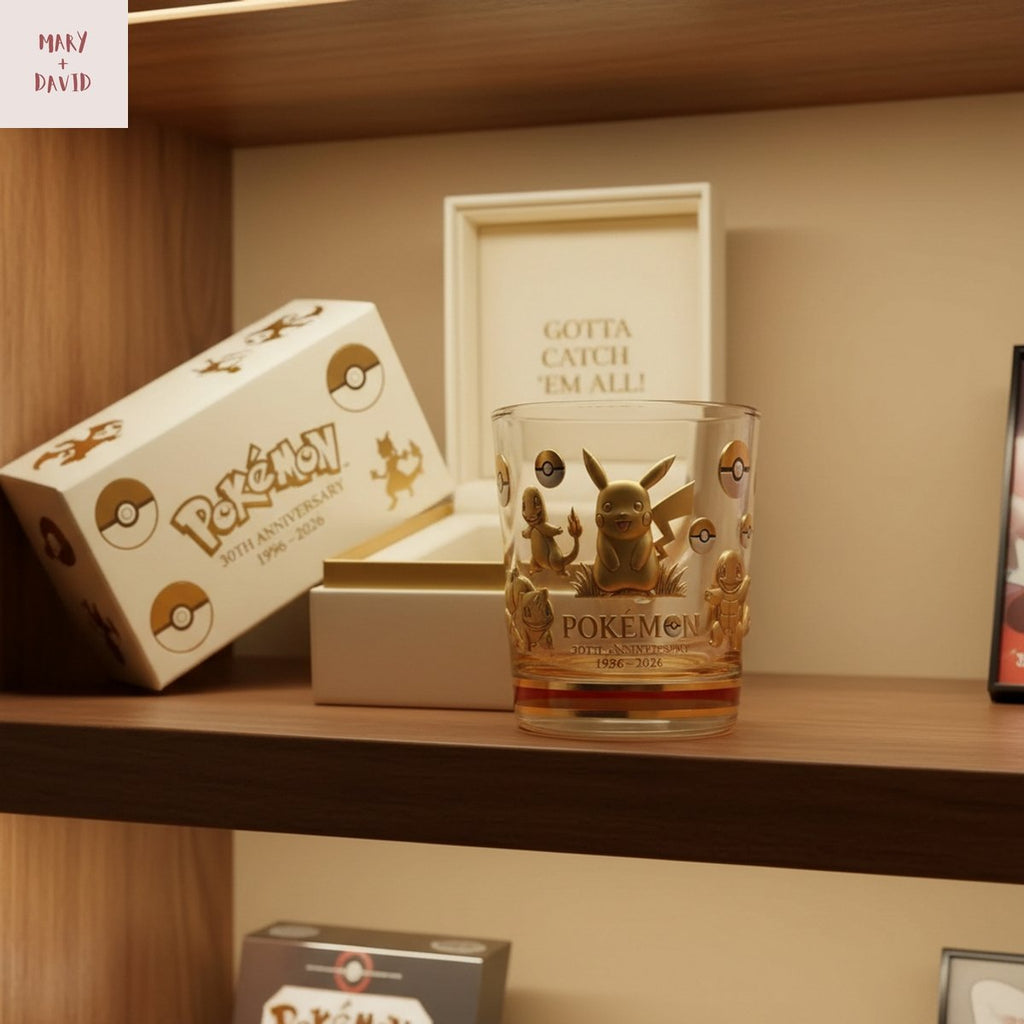 Pokemon 30th Anniversary Commemorative Whiskey Glass