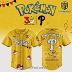 Pokémon Phillies 30th Anniversary Personalized Baseball Jersey