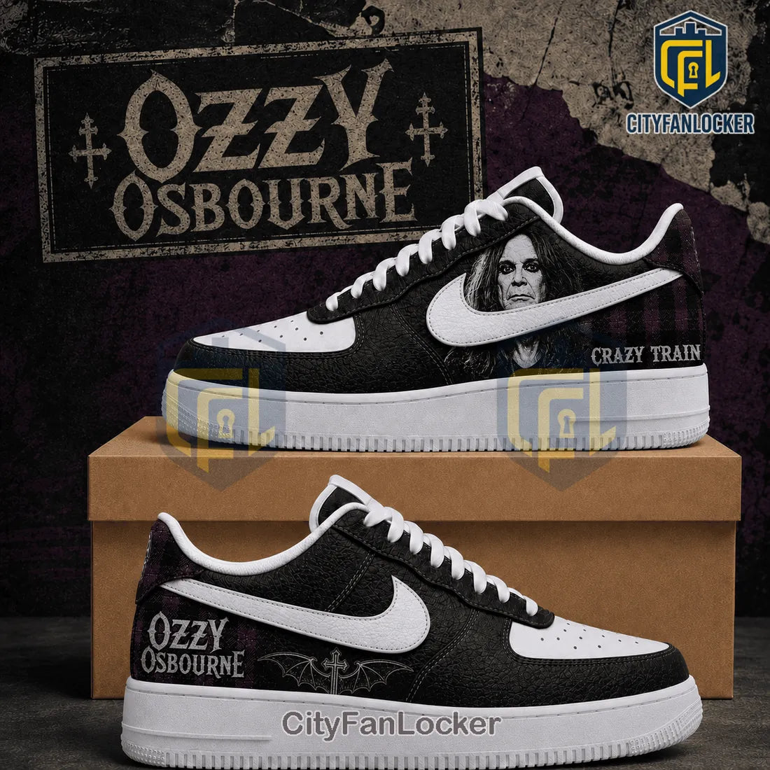 Premium Ozzy Osbourne Iconic Singer Casual Air Force 1 Sneakers