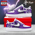 Prince Purple Rain Signature Graphic Air Force 1 Shoes, Music Air Force 1 Shoes