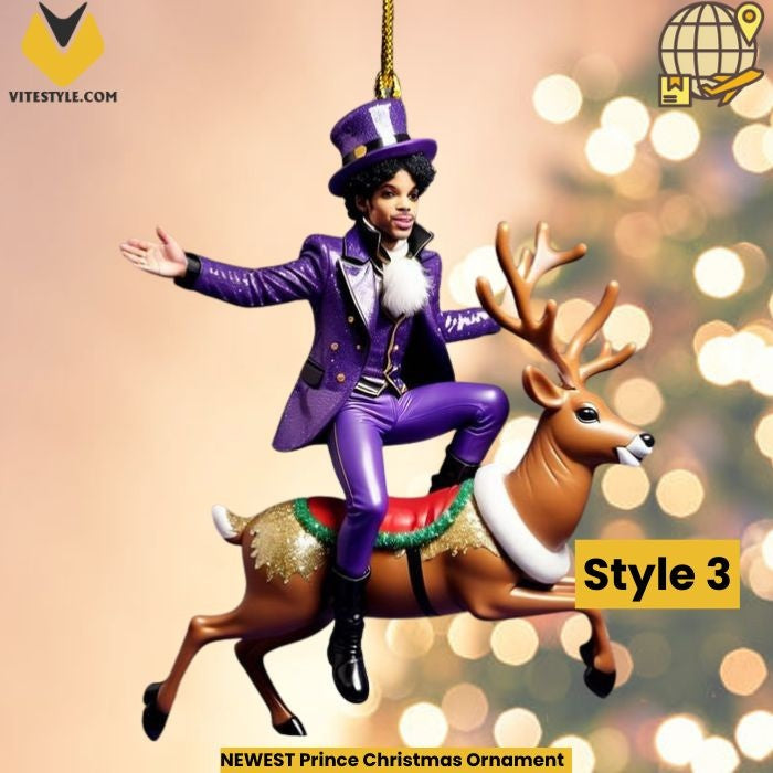 NEWEST Prince Christmas Ornament