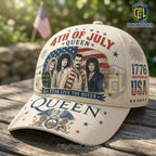 Queen Band x 4th of July Independence Day 1776 Baseball Cap