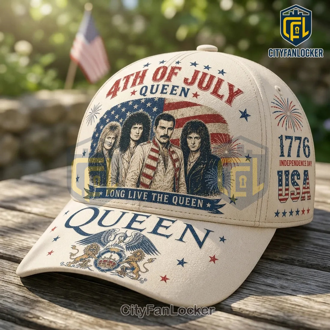 Queen Band x 4th of July Independence Day 1776 Baseball Cap