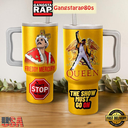 Queen Freddy Mercury Fan Tumbler Cup 40oz