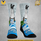 Detroit Lions Amon-Ra St. Brown Headstand Socks