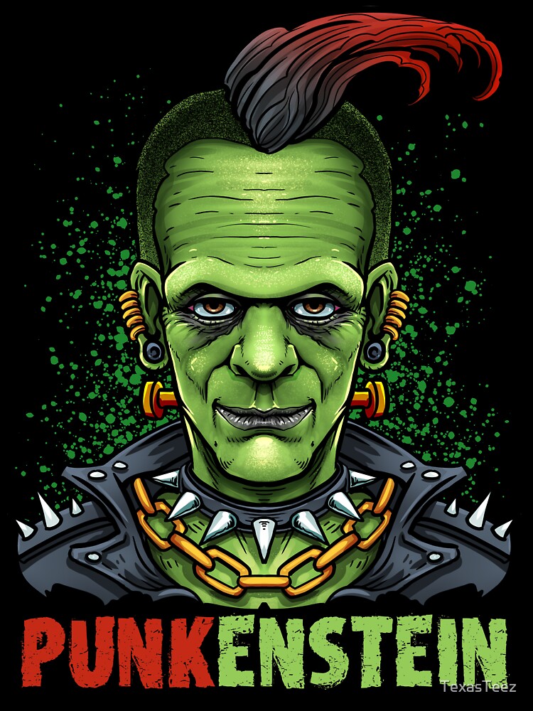 Punkenstein Halloween Rocker Monster Shirt