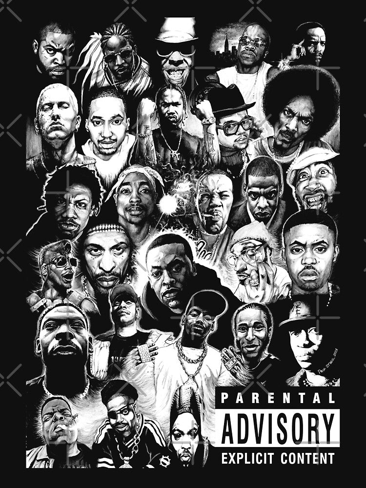 Rap Legends 74 Vintage T Black Shirt