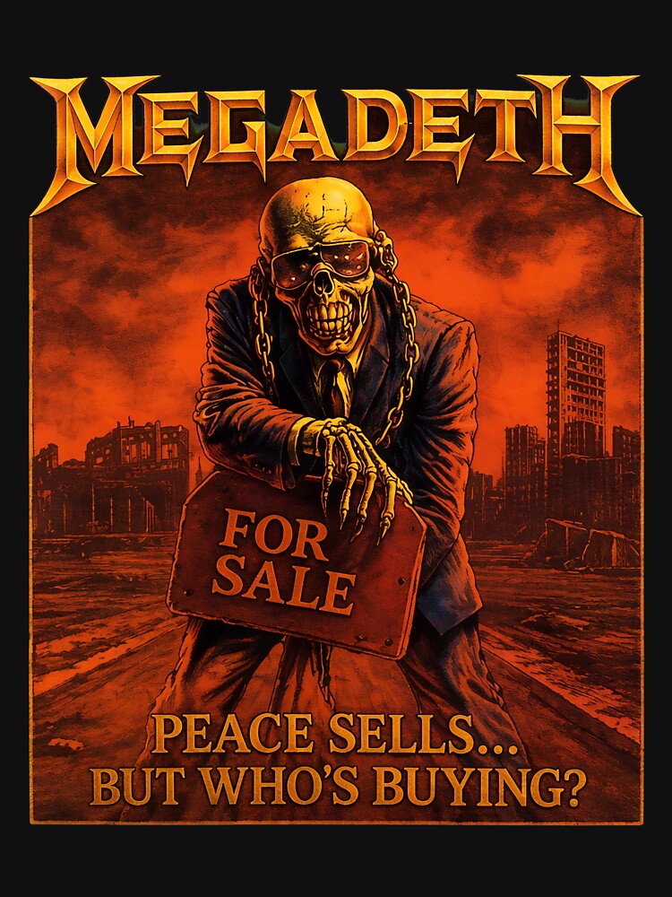 Megadeths Peaces Sells Skeleton For Sale Shirt