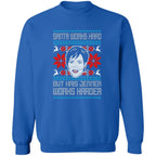 Santa Works Hard But Kris Jenner Works Harder Ugly Christmas Sweater