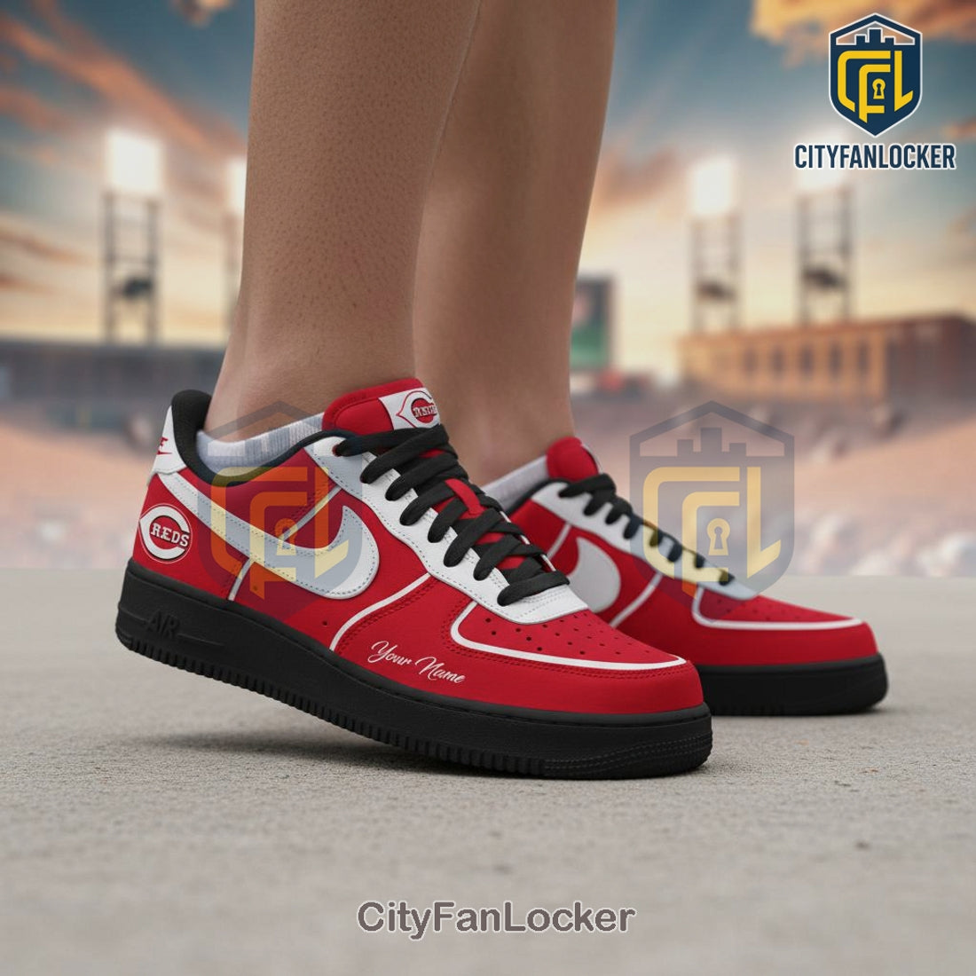 Reds Baseball Personalized Fan Edition Custom Design Sneakers
