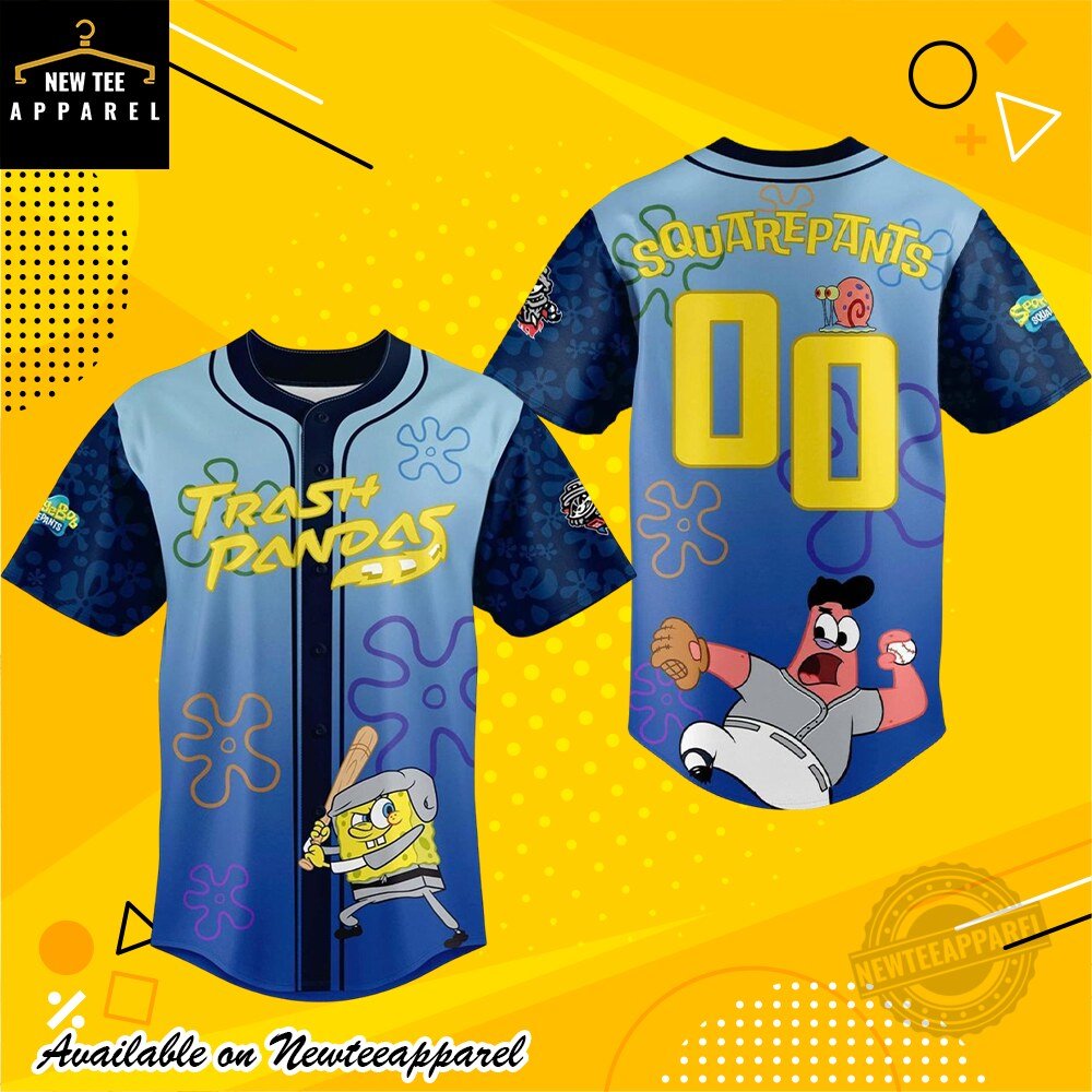Rocket City Trash Panda x Spongebob Night 2026 Personalized Baseball Jersey
