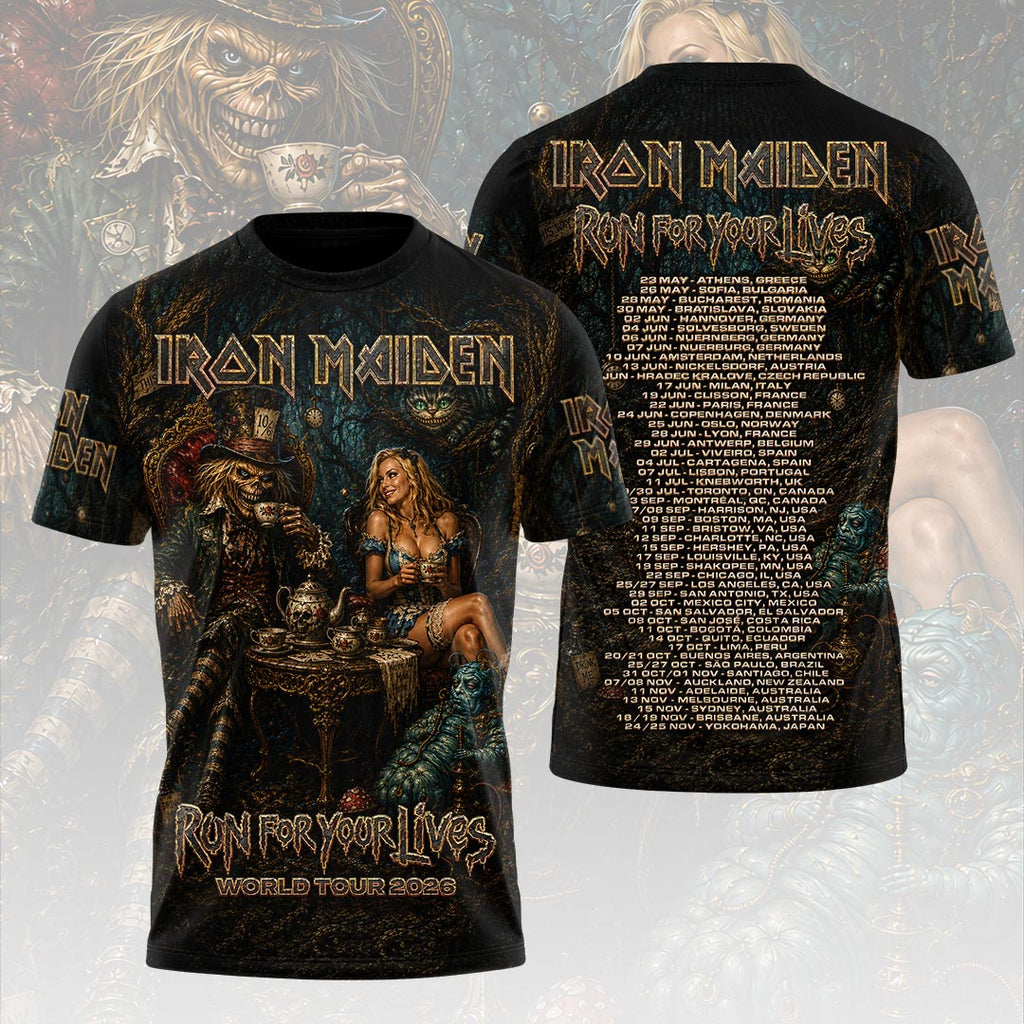 Iron Maiden 2026 World Tour 3D Apparel – HOATT19488