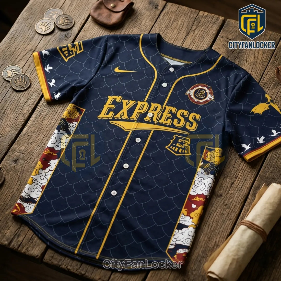 Round Rock Express x Fourth Wing Sorrengail Baseball Jersey 2026