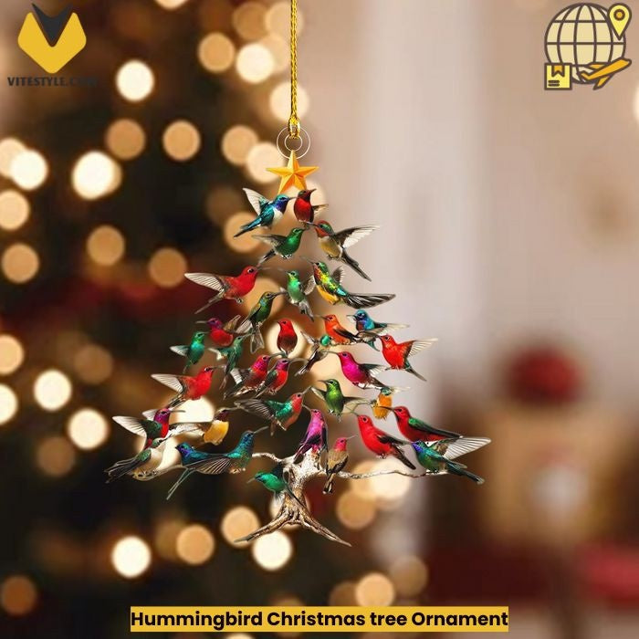 Hummingbird Christmas tree Ornament