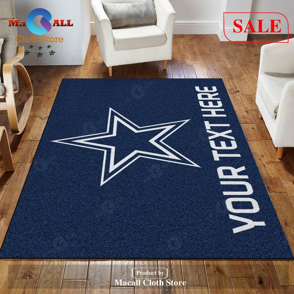 [SALE] Personalized Dallas Cowboys Personalized Accent Rug NFL Area Rug For Christmas, Kitchen Rug, Home US Decor - Indoor Outdoor Rugs