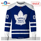 [SALE] Personalized Name And Number NHL Reverse Retro Jerseys Toronto Maple Leafs Hoodie Sweatshirt 3D