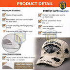 San Antonio Spurs 1973-2026 Distressed Cream Baseball Snapback Hat