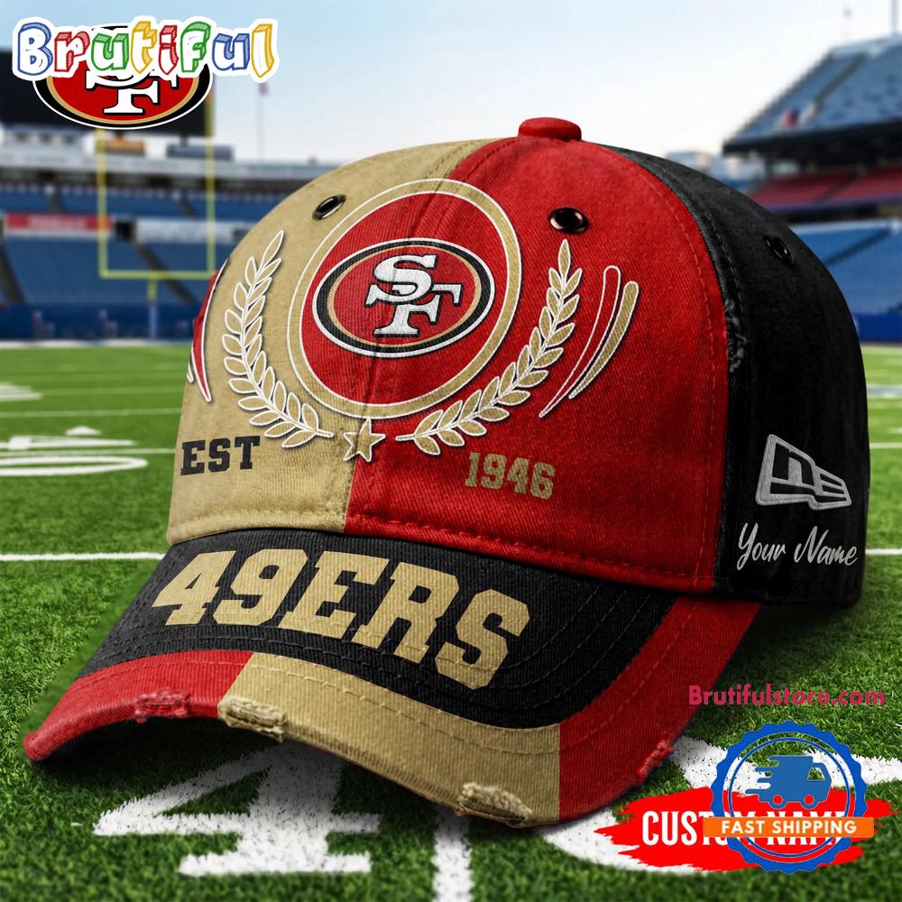San Francisco 49ers NFL Split Color New Era Classic Cap