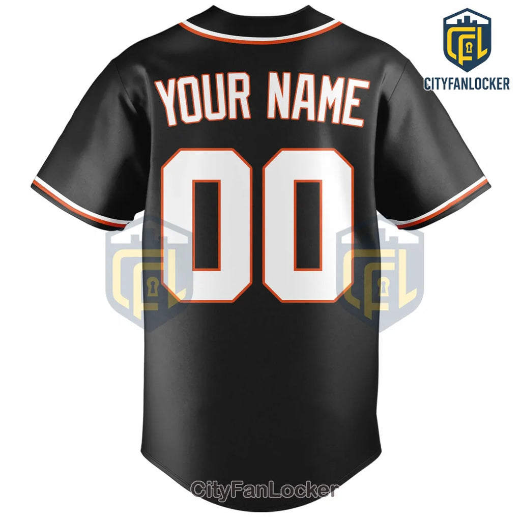 San Francisco Giants Custom Black Baseball Jersey