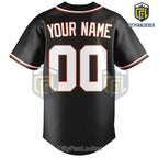 San Francisco Giants Custom Black Baseball Jersey