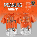 San Francisco Giants Snoopy Peanuts Night 2026 Baseball Jersey