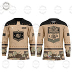 San Jose Barracuda 2025 Veterans Day Hockey Jersey