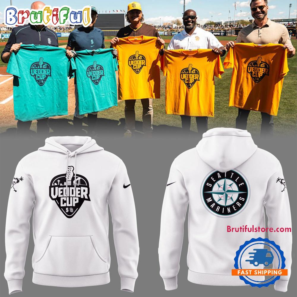 Seattle Mariners Baseball Vadder Cup 2025 Limited Edition White Hoodie T-Shirt