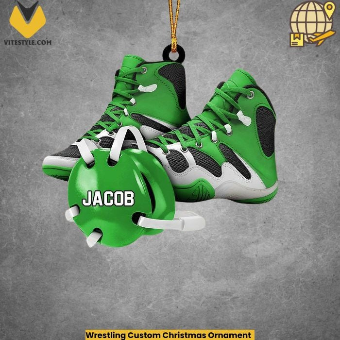 Wrestling Custom Christmas Ornament