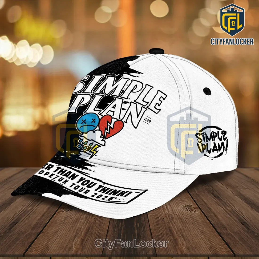 Simple Plan Tour 2026 Europe UK Bigger Than You Think Baseball Cap