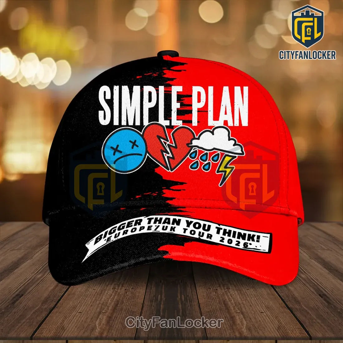 Simple Plan Tour 2026 Europe UK Commemorative Baseball Cap