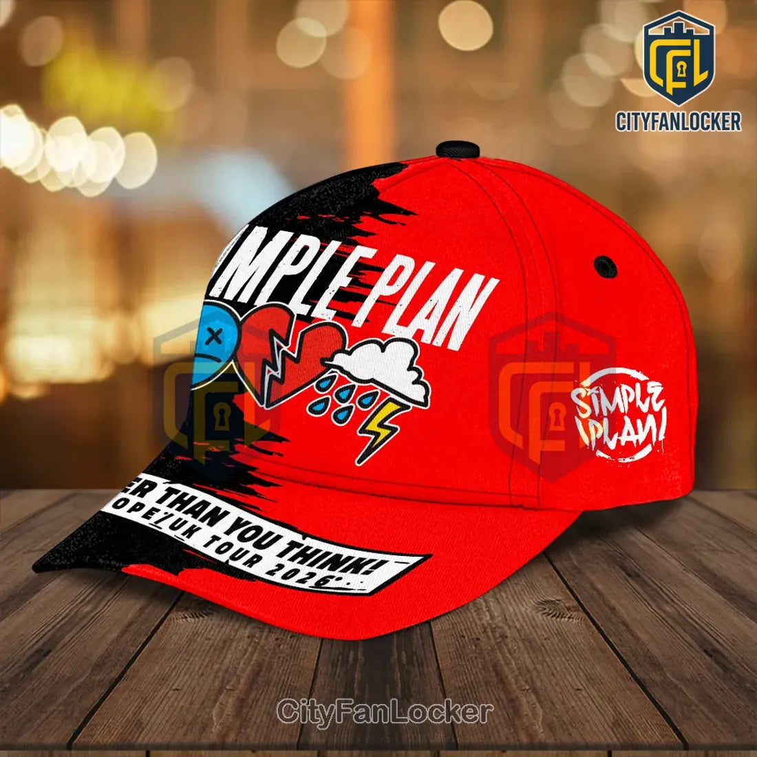 Simple Plan Tour 2026 Europe UK Commemorative Baseball Cap