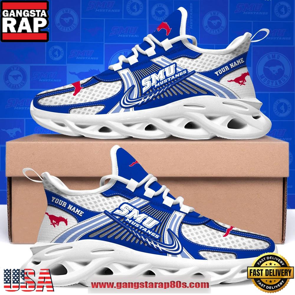 SMU Mustangs Personalized Clunky Sneaker Max Soul Shoes