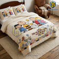 Snoopy 1950-2026 Anniversary Floral Comforter Bedding Set