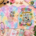 Snoopy Nurse Summer Nurse Tie Dye T-Shirt