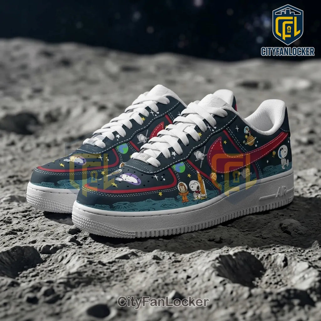 Snoopy Peanuts Space Astronaut Nike Air Force 1 Shoes