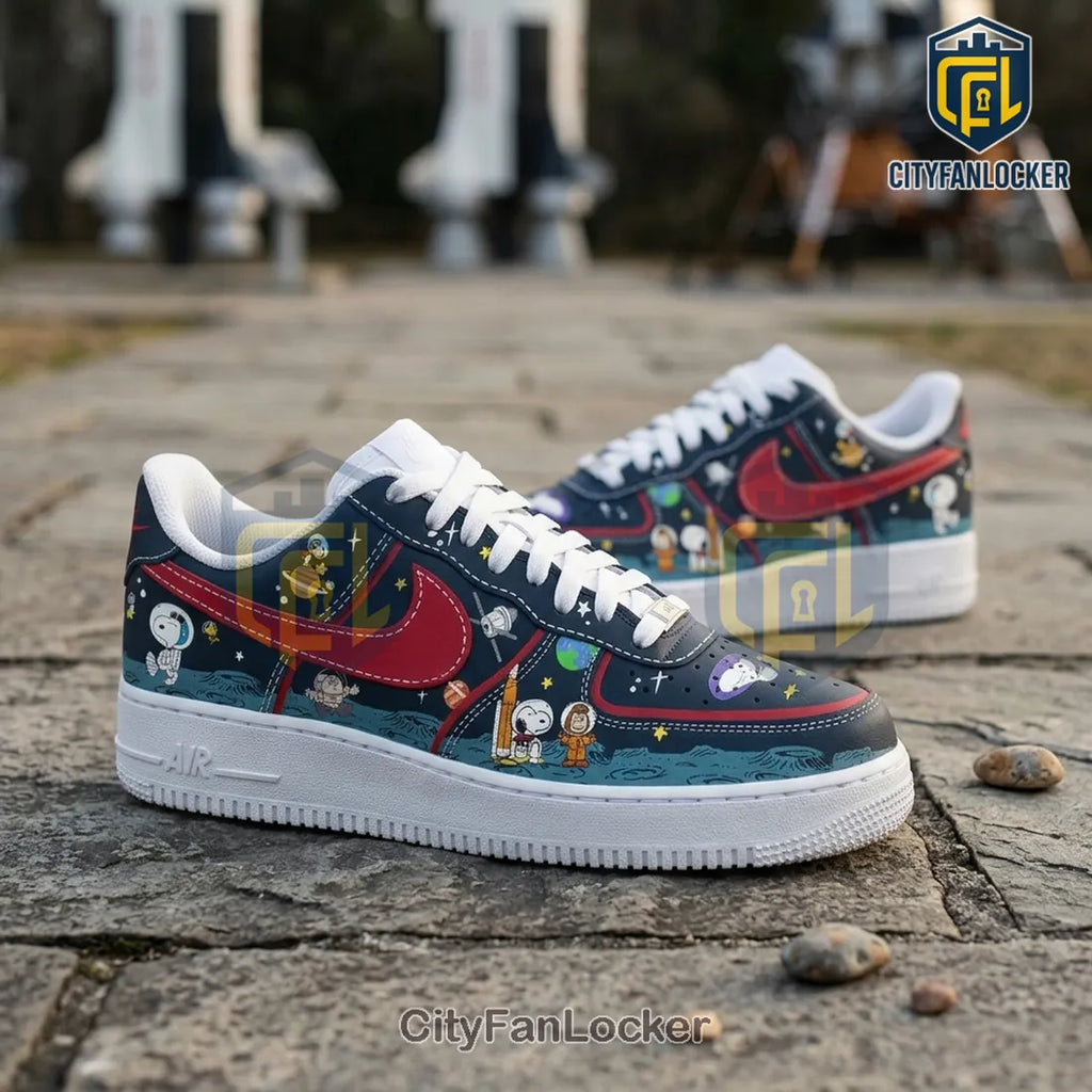 Snoopy Peanuts Space Astronaut Nike Air Force 1 Shoes