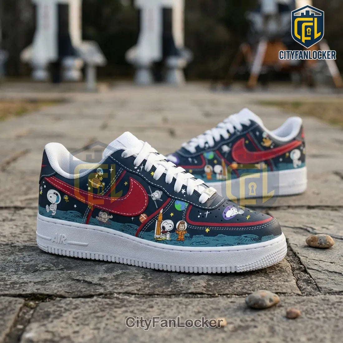 Snoopy Peanuts Space Astronaut Nike Air Force 1 Shoes