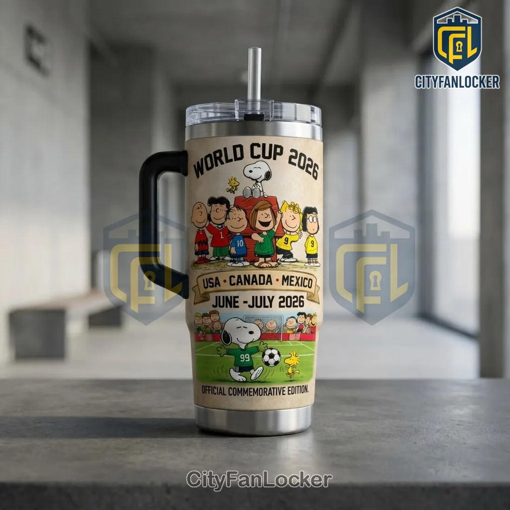 Snoopy Peanuts World Cup 2026 Stanley Tumbler