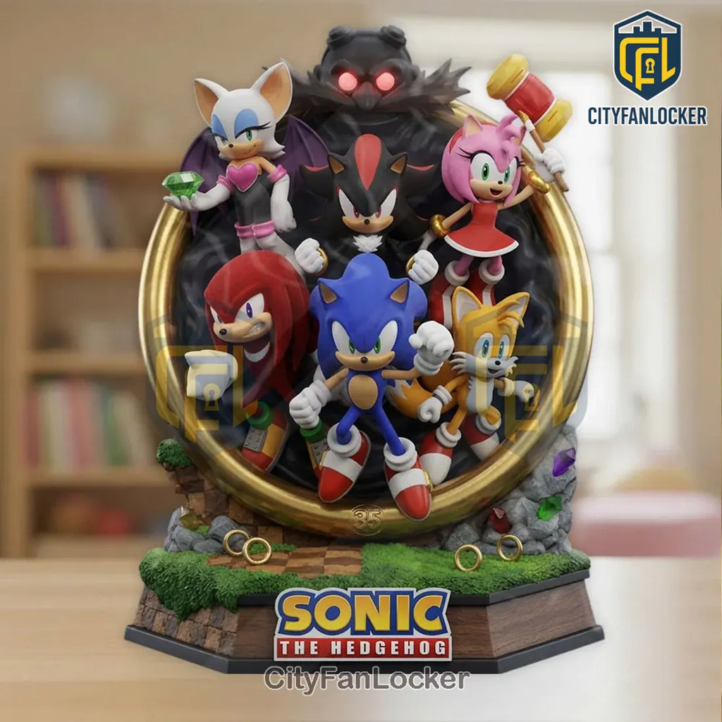 Sonic the Hedgehog 35th Anniversary Sculpted Diorama Statue