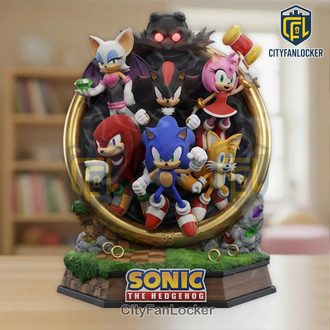 Sonic the Hedgehog 35th Anniversary Sculpted Diorama Statue
