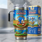 Sonic The Hedgehog 35Th Anniversary Speed Never Ages Tumbler
