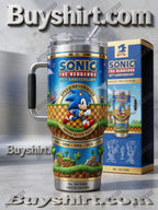 Sonic The Hedgehog 35Th Anniversary Speed Never Ages Tumbler