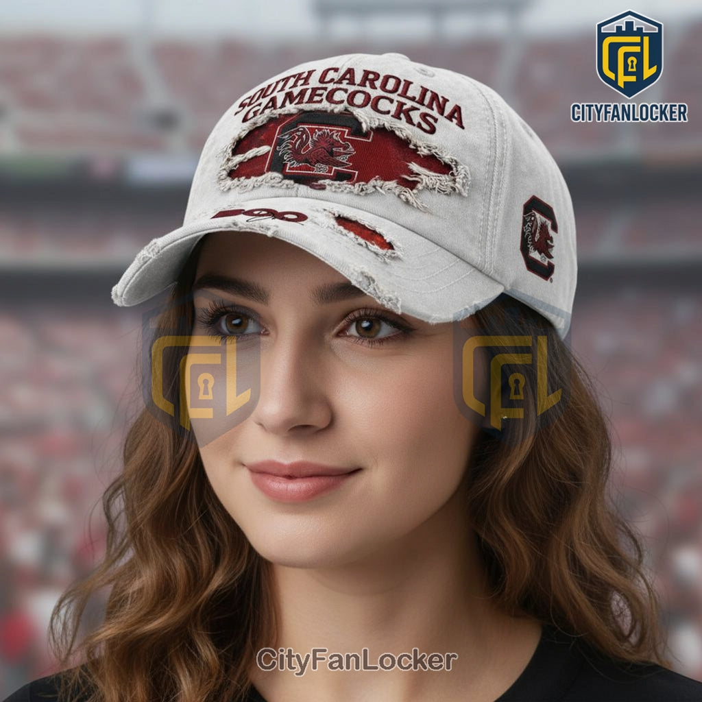 South Carolina Gamecocks Distressed Baseball Cap