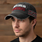 South Carolina Gamecocks Vintage Distressed Embroidered Adjustable Baseball Cap