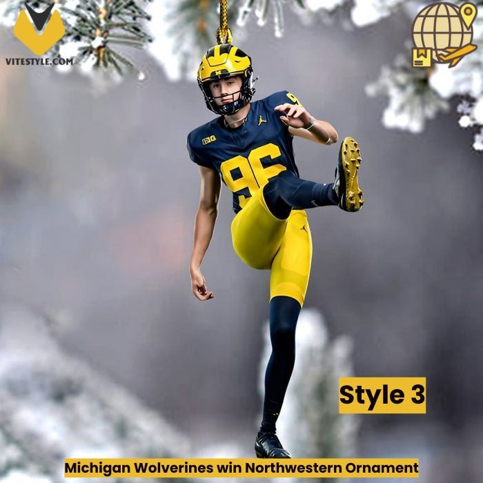 Michigan Wolverines win Northwestern Ornament