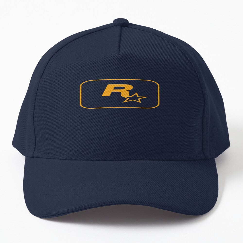 Rockstar Games GTA 6 Logo Gold Transparent Background No Fill Hat