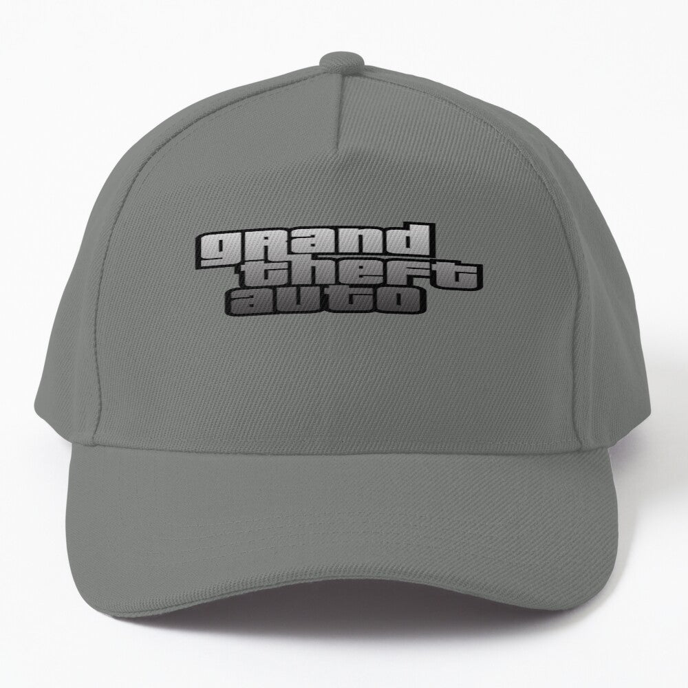 GTA Grand Theft Auto Logo Silver Hat